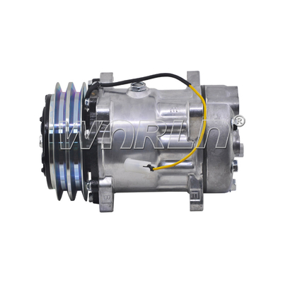 RC.600.154 Air Conditioner For MODELO 7H15 MAQUINA VOLVO 8 ORELHAS SAÍDA TRASEIRA 24 VOLTS POLIA 2A 132MM WXTK025