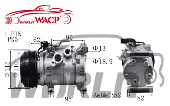 97701B4000 Compresor de aire acondicionado para automóviles para Hyundai I10 para Grand Hatback para Grand Sedan WXHY036
