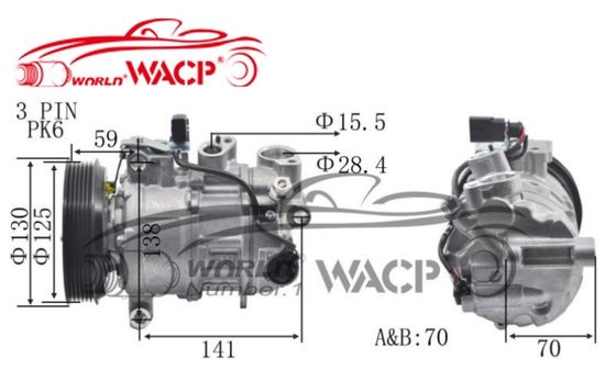 4GD820803M 4GD260805E Compresor de aire automático para Audi A6/Q7 para VW 2.5/3.0 C7PA WXAD033