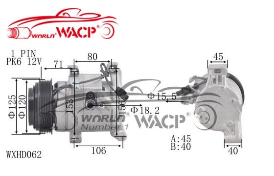 Compresor de aire acondicionado 388005FAT112M6 para Honda Civic WXHD062