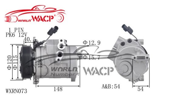 Compresor de aire acondicionado F500SC8AA01 21700811101210 para Lada Priora 1.6 WXRN073