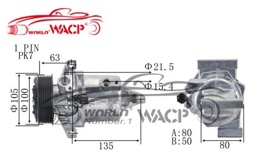 926003RJ1A 926001KA3A 926001HC2D Compresor de aire acondicionado automático de 12 V para Nissan Versa Juke WXNS028
