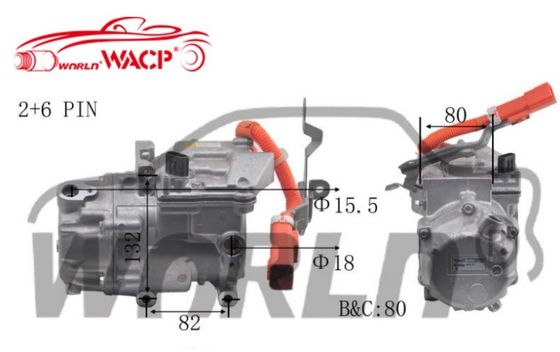 Compresor de aire acondicionado para coche eléctrico OEM 042200082084 0422000621 para Toyota Prius para Lexus CT200H 1.8 WXHB004