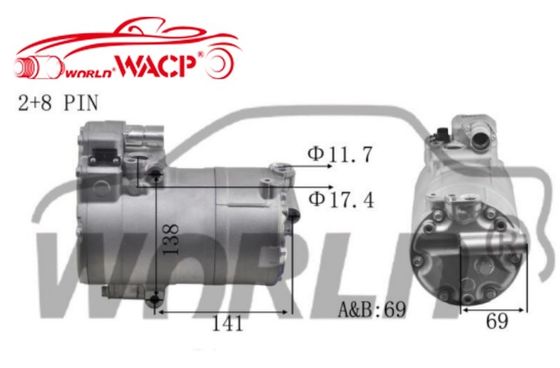 64526998210 Compresor de CA de coche eléctrico para BMW 2/3/5/7/I3/I8 Mini Countryman WXHB019A