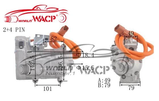 SHS27M4230 Compresor de aire acondicionado para automóviles para Honda Fit para Vezel GP5 1.5 Híbrido WXHB060