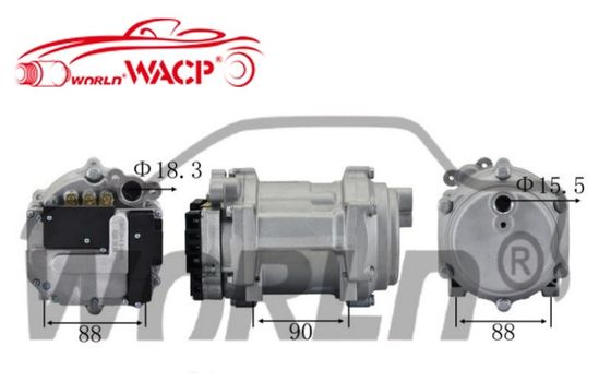 Compresor de CA eléctrico universal para WXHB055 Partes de aire acondicionado para automóviles WXHB055