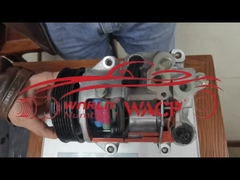 Indicación de la estructura interna de un compresor de aire acondicionado de pistón para automóviles