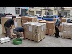 Proceso de embalaje y entrega de los almacenes de los fabricantes de compresores de aire acondicionado automotriz