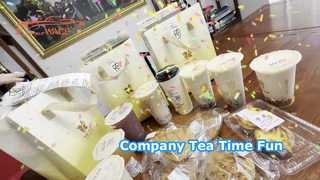 Ya es hora de tomar el divertido té de la tarde en la empresa. Gracias, empresa Weixing.